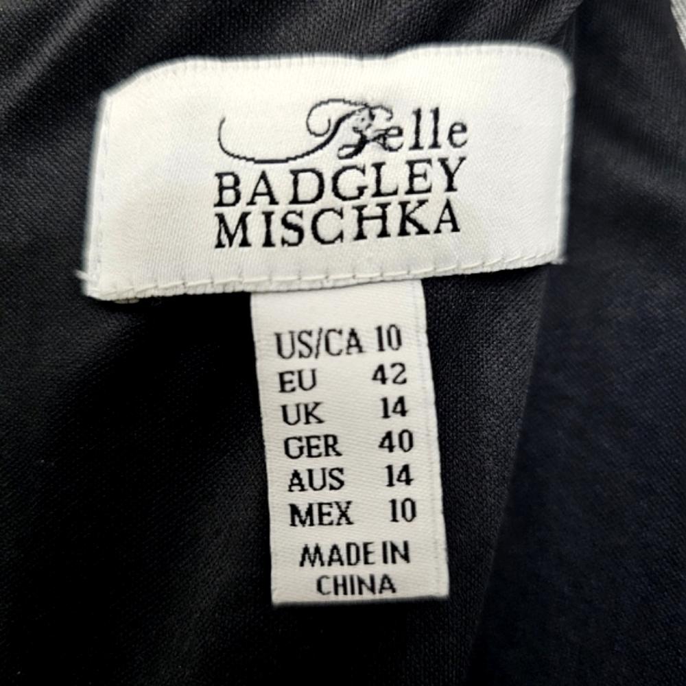 Nwt Belle Badgley Mischka Black Sequin Longsleeve Harley Long Fringed Sa… - Picture 3 of 17